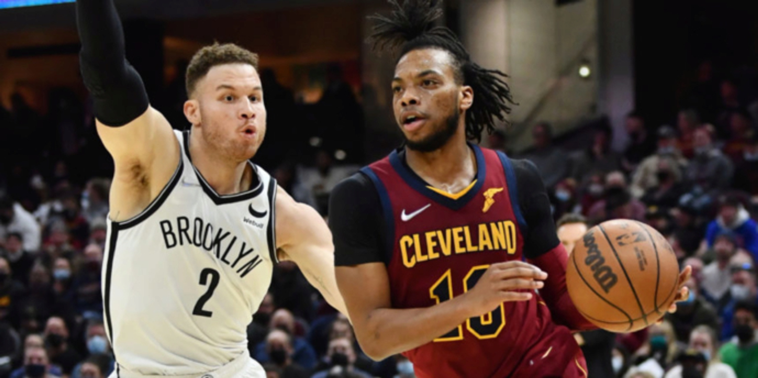 Garland leads Cavs to 114-107 win over Durant-less Nets