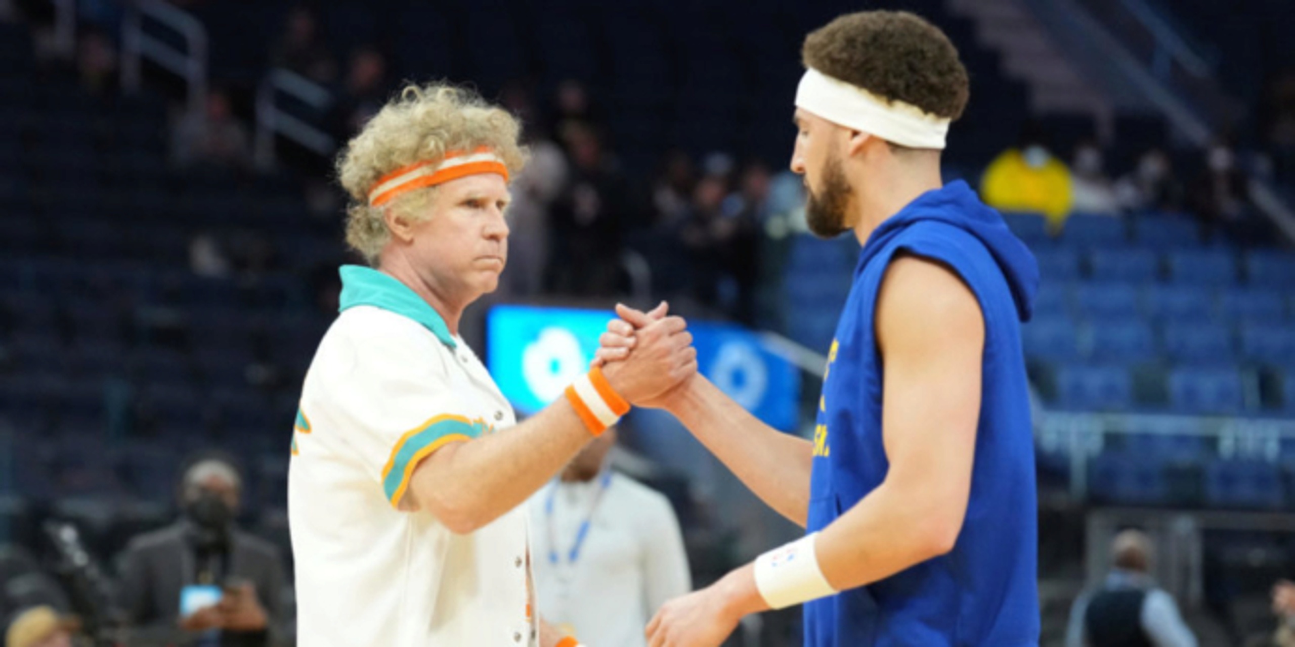 Will Ferrell lightens mood for slumping Warriors with Semi-Pro getup