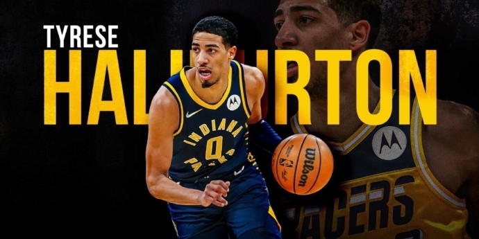 Tyrese Haliburton Basketball Paper Poster Pacers - Tyrese