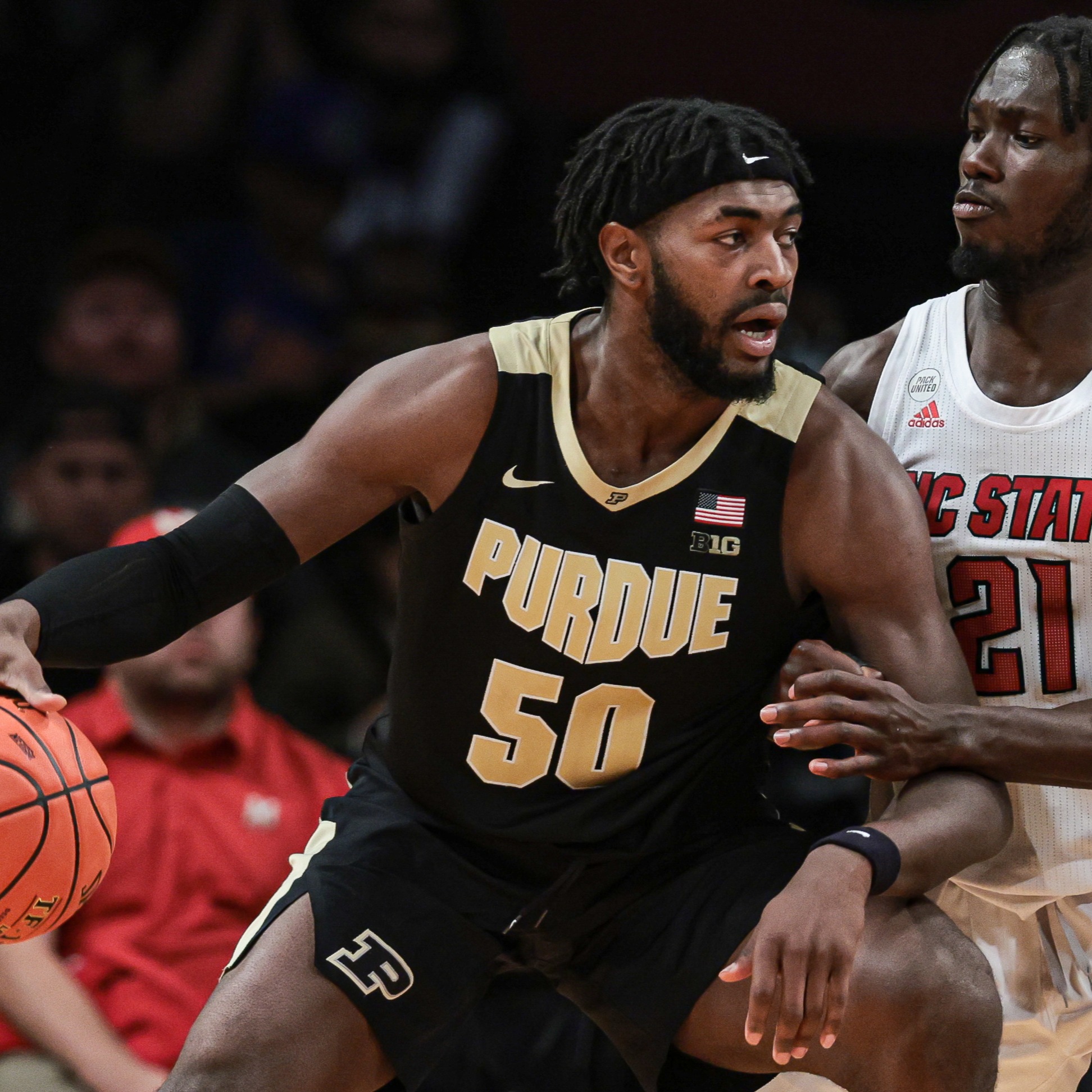 Purdue star Trevion Williams speaks to the media at the NBA Draft Combine