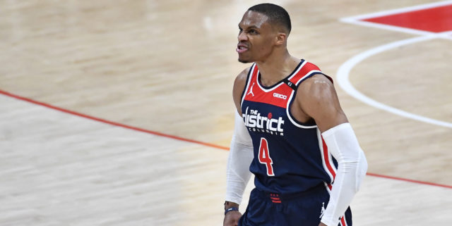 Westbrook records first 35-point, 20-assist triple-double in NBA history