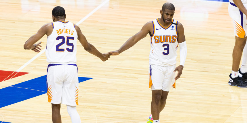 Suns survive heave from Joel Embiid in 116-113 win over 76ers