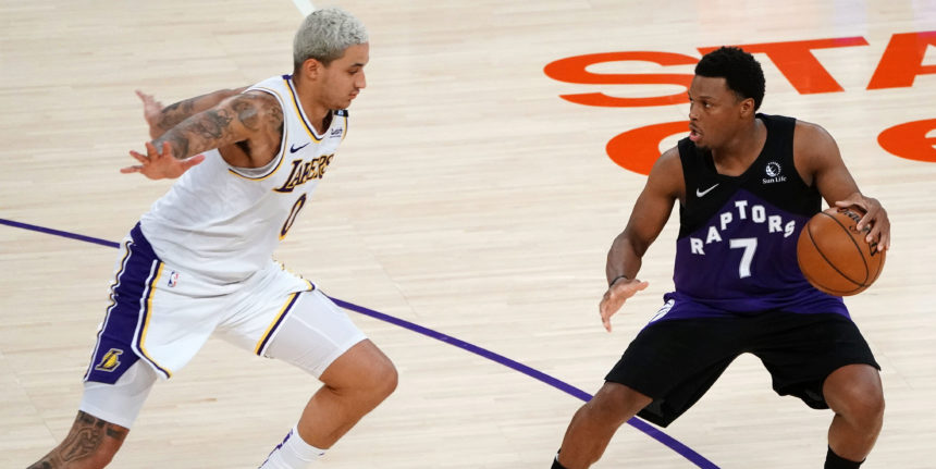 Lowry leads depleted Raptors past Lakers; LeBron exits early