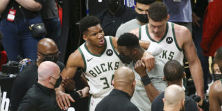 Giannis Antetokounmpo out for Game 5 with hyperextended knee