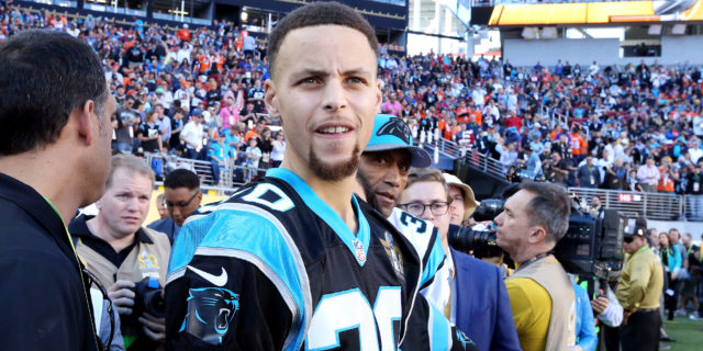Panthers fan Steph Curry excited about Cam Newton's return to Carolina