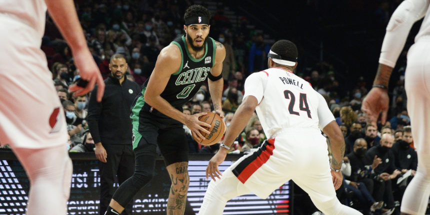 Celtics start fast, rout Trail Blazers 145-117