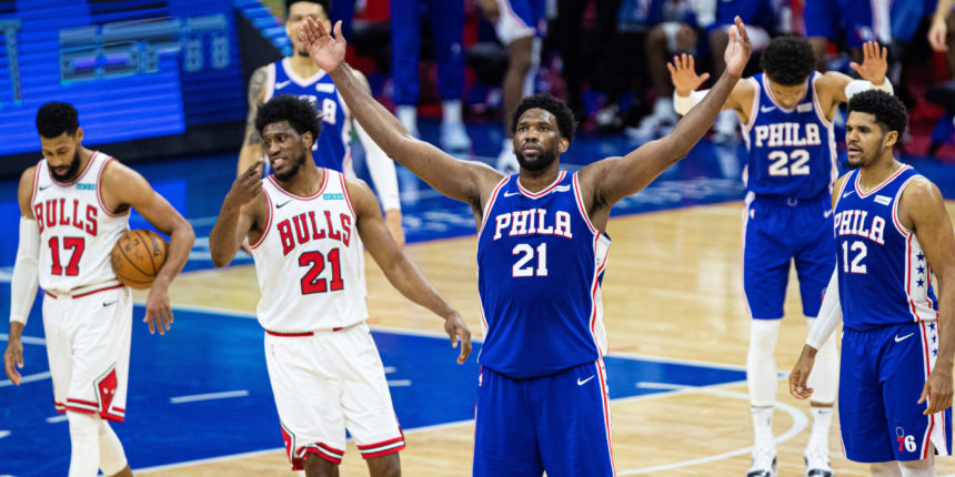 Joel Embiid scores career-high 50 in Sixers win over Bulls