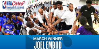 Joel Embiid receives March NBA Cares Community Assist award