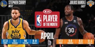 Stephen Curry, Julius Randle named April Players of the Month