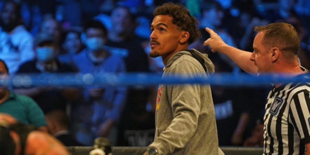 Trae Young back at MSG — this time playing a wrestling heel