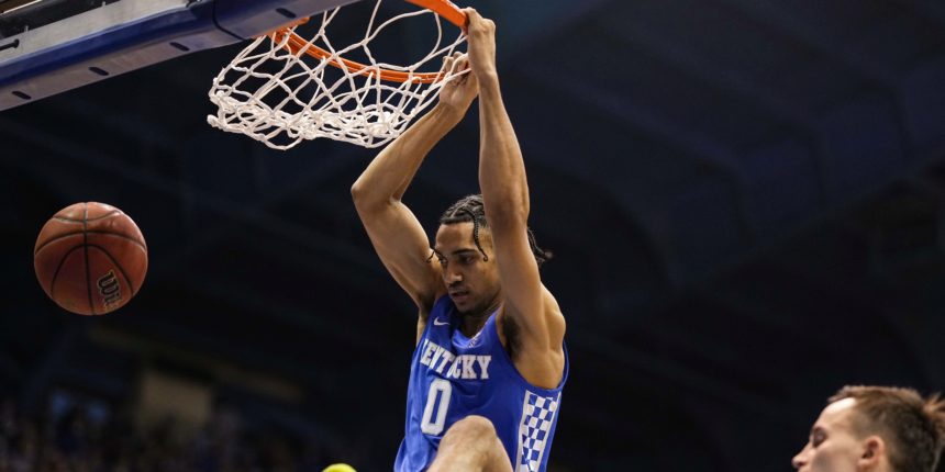 Brooks Jr. scores 27, No. 12 Kentucky dominates No. 5 Kansas 80-62